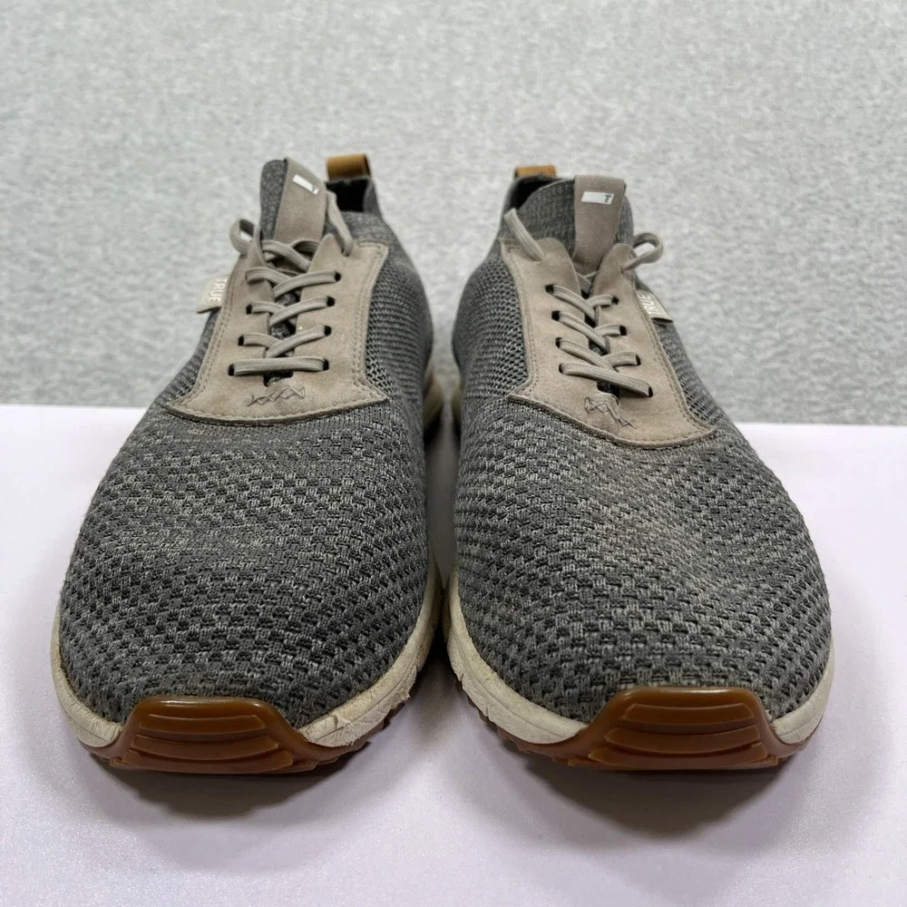 True Linkswear True Knit II Golf Shoes Mens 13 Grey Knit Spikeless Shoes Sneaker